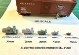 HO Scale (1:87) Horizontal Pumps Set of 3 -  SME Platinum Series Museum Quality Model
