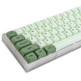 Matcha Keycaps PBT 122Key Green Gaming Set XDA Profile DyeSub ANSI MX Caps Model