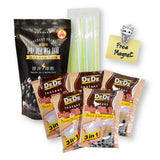 Boba Bubble Tea DIY Kit DeDe Milk Tea, WFY Instant Black Tapioca Pearls & Straws Model