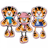 Riolis Cross Stitch Kit Tiger Cubs 1957AC Model