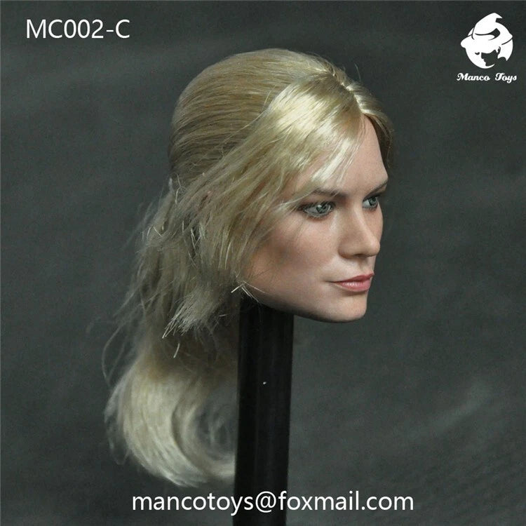 1/6 Scale Female Girl Head Fit DIY 12in Hot Toys Model Doll Action Figures Model