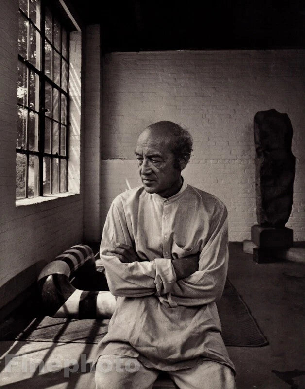 1980 Vintage ISANU NOGUSHI Japanese Landscape Architect By KARSH Photo Art 12x16 Model