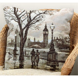 Panna cushion counted cross stitch kit "London's Rain" 42x42cm, DIY Model