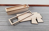 Dollhouse Window Box Planter Deluxe DIY KIT 4" Wood 1:12 Scale Miniature Flowers Model