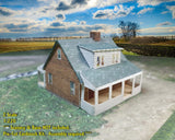 Z Scale Building  - Cardstock Pre-Cut PAPER Cape Cod Style House CCZ03 Model
