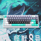 135 Keys Monster PBT Keycaps Side Print Shine Through Cherry Profile Model