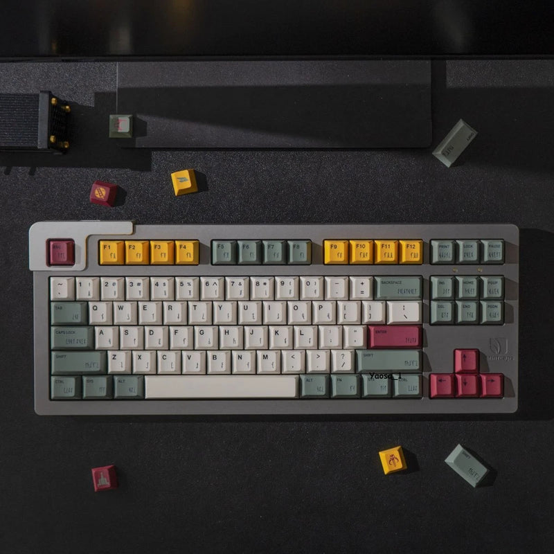 GMK Copy Star Wars Bounty Hunter Mandalorian Keycap Cherry Profile PBT Set Model