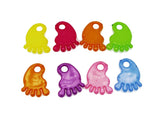 1000 Mixed Colour Plastic Cute Foot Beads Charm Pendant 19X16mm For Earring Charms