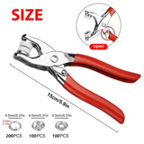 400Pcs Metal Prong Snap Buttons Set with Hand Pliers DIY Sewing Tool Model