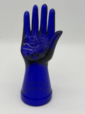 Cobalt Blue Art Glass Ring Holder Jewelry Display Hand 7.5¡±vintage MCM Model