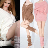 1/6 knitted Sweater Long Sleeveless  Female clothing Model   For 12