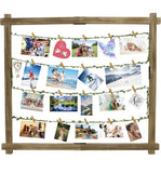 Wooden Photo Display Board With 35 Clips (A439) Model