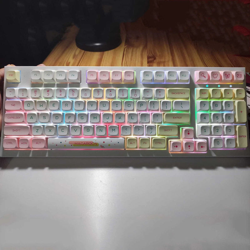 Macaron Buttons Cap Kit XDA QX Key Cap PBT 146 Buttons Spare Parts for Keyboard Model