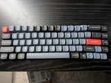 Keychron Double Shot PBT Keycap 60% Set Gray and Black Model