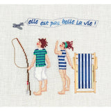 Le Bonheur des Dames counted cross stitch kit "It's Beautiful Life", 16,5x15cm, Model