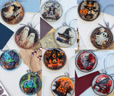 Set of 6 DIY Bead Embroidery Kits Halloween Decor Beadwork Beaded Craft Art Set Model