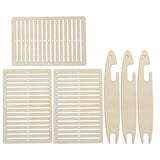 Beginner Wooden Weaving Loom with Shuttle for DIY Belt and Strap Making Model