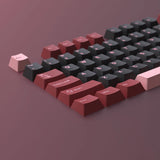 Black Red PBT Double Shot Keycaps Set Cherry Profile for MX Mechanical Keyboards Model