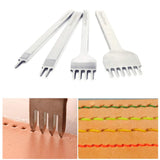 Leather Craft Tool Hole Punches 1+2+4+6 Prong Lacing Stitching Punch, Craft Kits Model