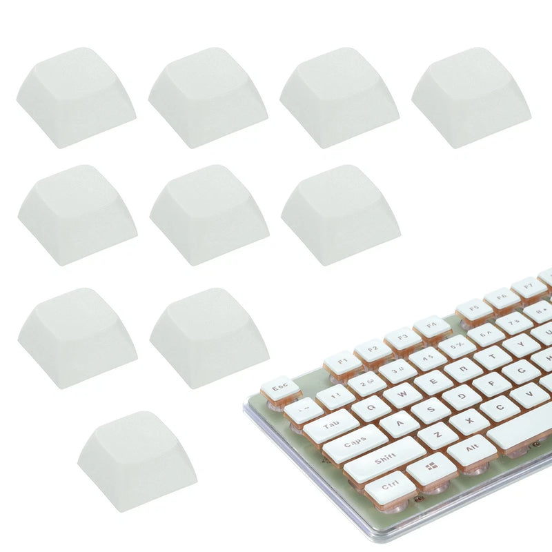 10Pcs XDA Profile Keycap Set PBT Mechanical Numeric Keypads, Gray Model