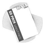 Mbc Mat Board Center Mat Board Center Pack Of 20 12X18 Uncut Photo Mats White Model
