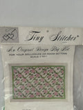 Tiny Stitches Floral Rug Kit 1:12 Dollhouse DIY Fabric Green Pink White Model