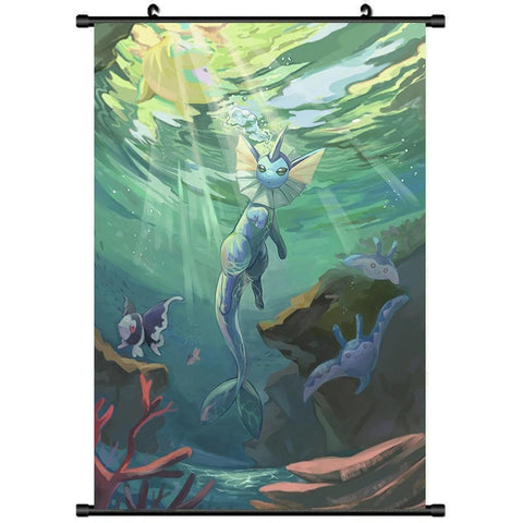 Board Card Game Pokemon Vaporeon 4124 HD Scroll Poster Wall Art Picture Decor Model