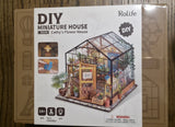 NIB DIY Miniature House - Cathy's Flower House Dollhouse Kit - DG104 Model