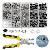 Replacement Pearl Snap Buttons 11.5 mm Black Fastener Pliers Included 100 Set Model