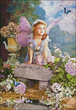 Needlework Crafts Full Embroidery DIY Counted Cross Stitch Kits - Spring Angel Model