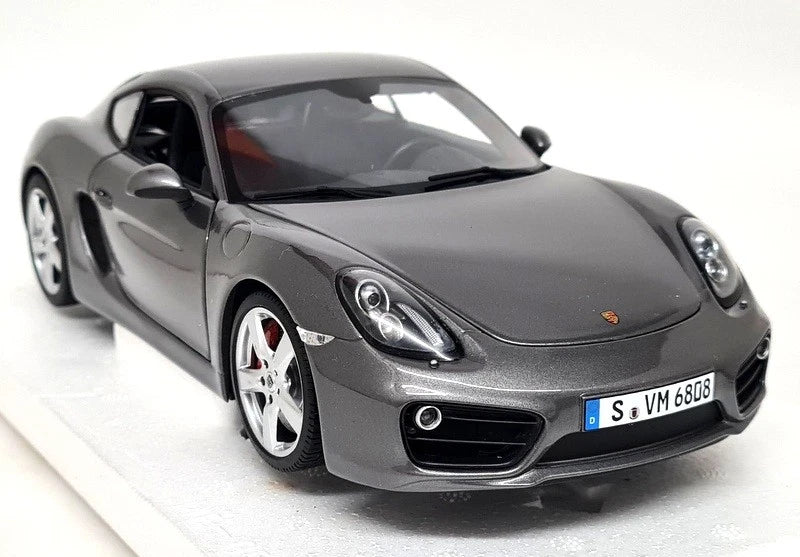 Minichamps 1:18 Porsche Cayman S 981 Agate Grey 2013 Diecast Model Car Model