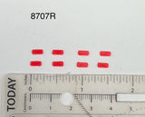 8-Pack 1/87 HO Scale Model Red Whelen Responder LP Lightbar Fire Ambulance 8707R Model