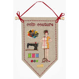 Le Bonheur des Dames counted cross stitch kit "Sewing Corner", 14x24cm, DIY Model