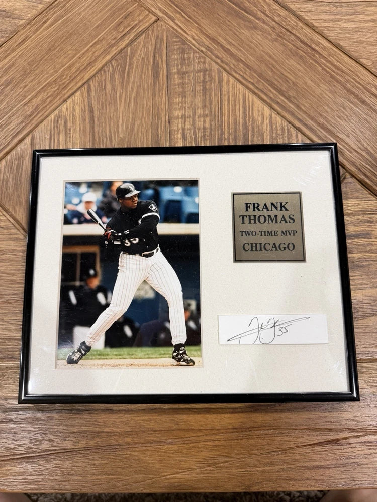The Score Board, Inc Frank Thomas Certified Auto Strip W/ Picture Two Time MVP Model