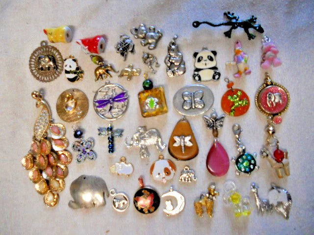 50 + pcs Sea features & animals  Pendants and charms jewelry Lot WHIMSCAL Charms