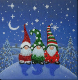 Bead embroidery kit Three Dwarfs needlework kit Art canvas beadwork pattern Model