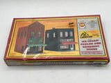 AHM HO Scale Lighted Ice Cream Parlor & Boarding House Building Kit 15501 Sealed Model