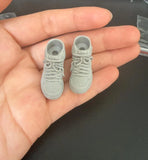 New Unpainted 1/12 Shoes Model For 6" notaman Action Figure Model