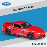 Welly 1:36 Supra Pull Back Diecast Alloy Sports Car Mini Collectible Model Gift Model