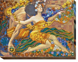 Bead embroidery kit Rivers of Love needlework kit Art canvas beadwork pattern Model
