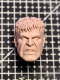 1/12  1/6 Unpainted Comic Red Hulk  Ferocious Head Carved Model Toys Model