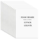 Acid-Free 12 Pack 13x19 White Foam Board Sheets 1/8 Thick Poster Photo Mounting Model
