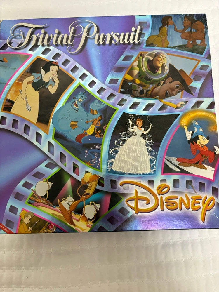 Vintage 2002 Trivial Pursuit Disney Animated Picture Edition Board Game-COMPLETE Model