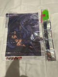 5D DIY Artificial Diamond Wall Art Painting Kit Craft-Dragon w/Dark Angel Lady Model