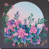 Moon flowers Bead Embroidery Kit ?C DIY Beaded Home Decor Wall Art Model
