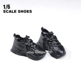 1:6 Female Girl's Black Sports Shoes Model Fit 12