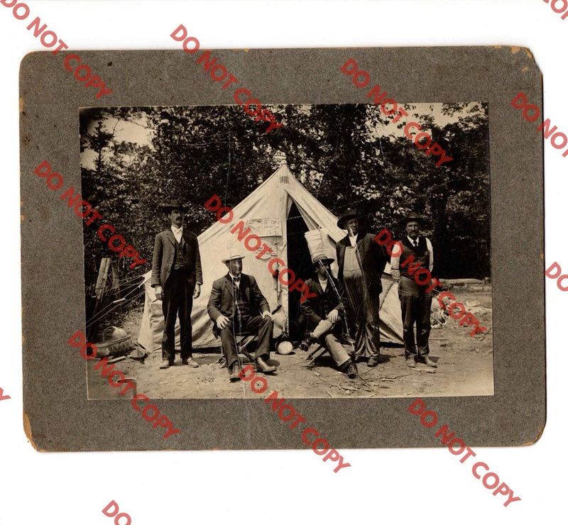 Antique 1910 ¡°DIED AT THE HANDS OF THE BOARD OF EDUCATION¡± Protest? Tent Photo Model
