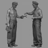 1/35 WWII US Army Mechanics Resin Model Kit Figures for Workshop For Diorama Model