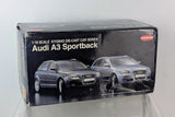 Kyosho 1/18 Scale Diecast Model Car Gray Audi A3 3.2 Sportback Boxed Japan AF Model