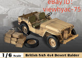 1/6 Scale British SAS 4x4 Desert Raider Action Automotive Model Collect Toys New Model